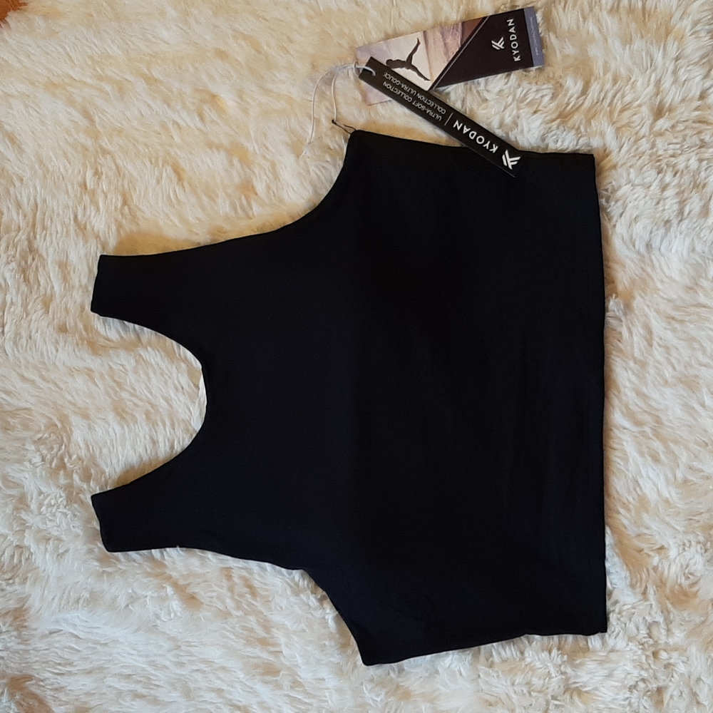 Kyodan Black Racerback Sports Bra, size Large, NWT